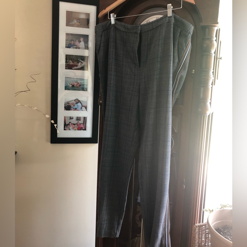 Dex Gray Plaid Women’s Dress Pants - Classic Tailored Fit